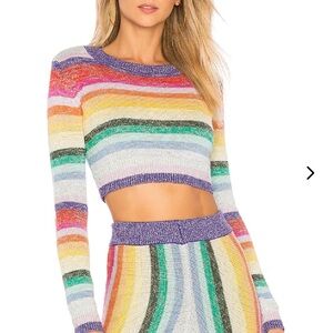 Lovers + Friends Multicolor Striped Sweater